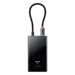 Hub USB-C Baseus PioneerJoy 4x USB-A 3.0 szary