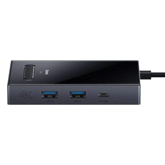 Baseus Hub USB-C PioneerJoy 8w1 DP HDMI VGA 4K