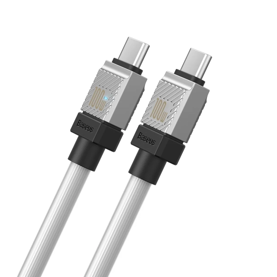 Baseus Kabel CoolPlay USB-C–USB-C 100 W 2 m biały