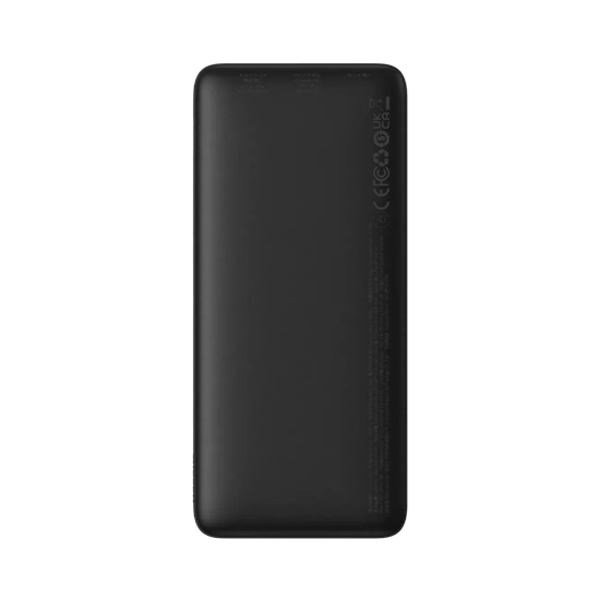 Powerbank Airpow 20W 10000mAh z kablem USB-A - USB-C 30cm - czarny