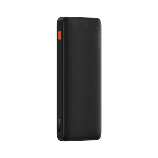 Powerbank Airpow 20W 10000mAh z kablem USB-A - USB-C 30cm - czarny