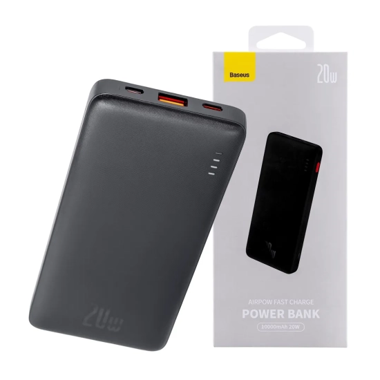 Baseus Airpow powerbank 10000 mAh 20 W czarny