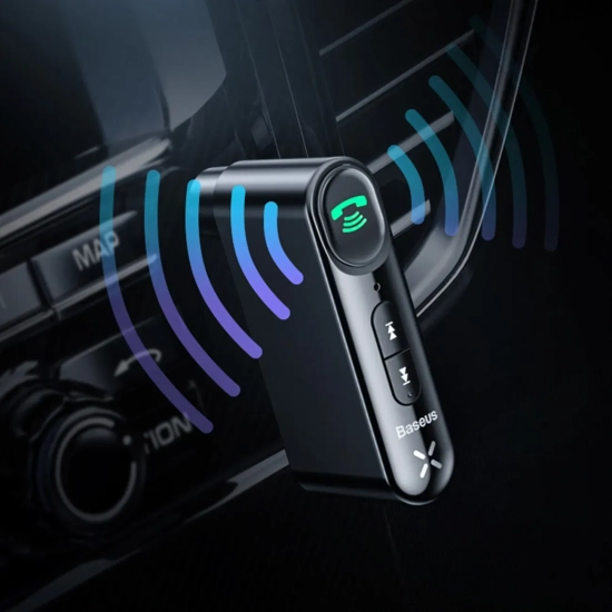 Odbiornik Bluetooth Baseus BSBA-02 AUX 3,5 mm czarny