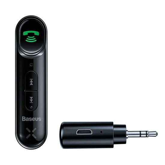 Odbiornik Bluetooth Baseus BSBA-02 AUX 3,5 mm czarny