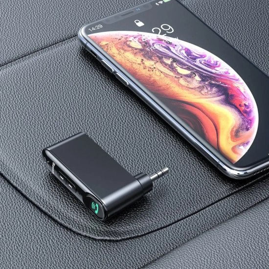 Odbiornik Bluetooth Baseus BSBA-02 AUX 3,5 mm czarny