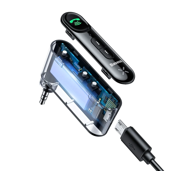 Baseus Transmiter Bluetooth BSBA-02 AUX 3,5 mm czarny