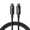 Kabel Baseus Tungsten Gold USB-C–USB-C 240W 2 m czarny
