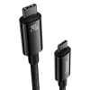 Kabel Baseus Tungsten Gold USB-C–USB-C 240W 2 m czarny
