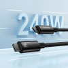 Kabel Baseus Tungsten Gold USB-C–USB-C 240W 2 m czarny
