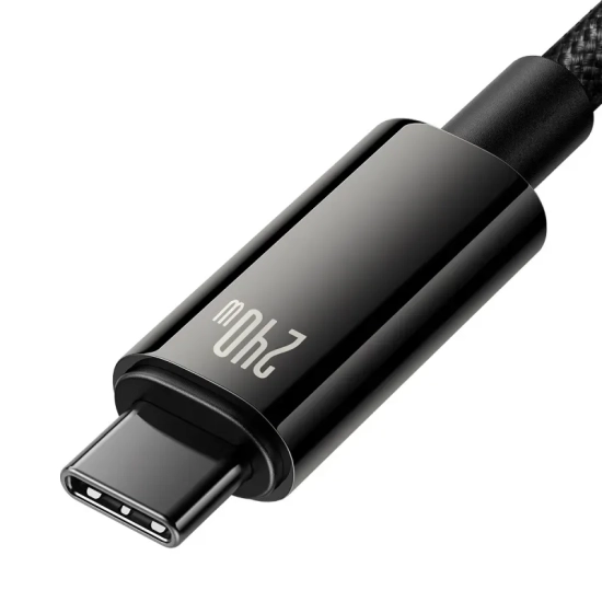 Kabel Baseus Tungsten Gold USB-C–USB-C 240W 3 m czarny