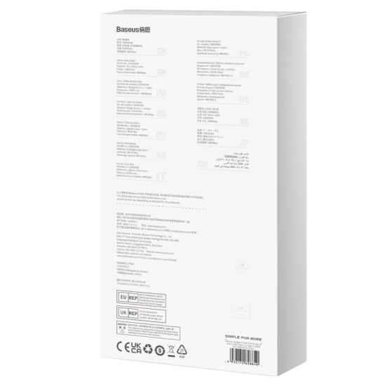 Baseus CAWJ040201 USB-C – USB-C 240 W 3,0 m czarny