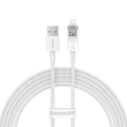 Kabel Baseus Explorer USB-A – Lightning 2,4A 2 m biały