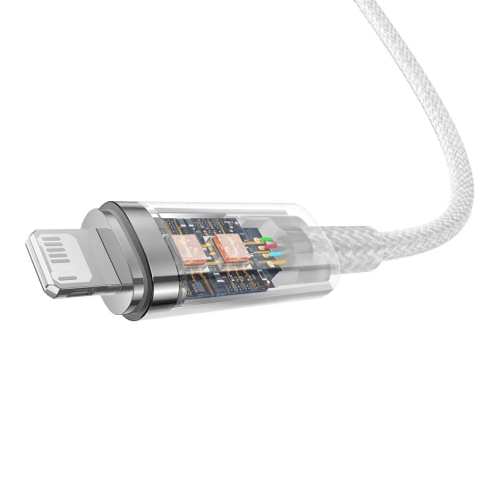 Kabel Baseus Explorer USB-A – Lightning 2,4A 2 m biały