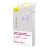 Baseus Explorer USB-A – USB-C 100 W 1 m fioletowy