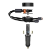 Baseus Ładowarka samochodowa Enjoyment 33 W 2x USB-C czarna