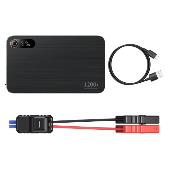 3w1 Rozruch auta Jump Starter 1200A + powerbank 7200mAh + latarka LED