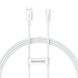 Baseus Superior P10320102214-01 USB-A – USB-C 100W 1,0 m biały – przewód ze złączami USB-A – USB-C w kolorze biały.
