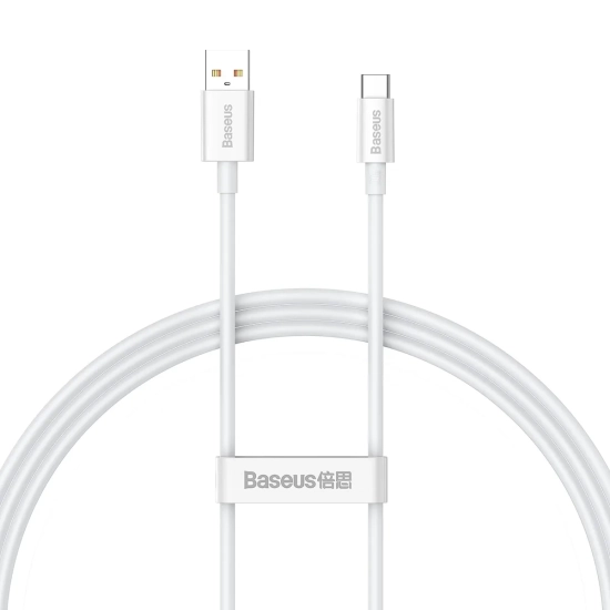 Baseus Superior P10320102214-01 USB-A – USB-C 100W 1,0 m biały – przewód ze złączami USB-A – USB-C w kolorze biały.