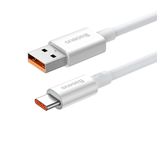 Baseus Kabel Superior USB-A–USB-C 0,25 m 100 W biały