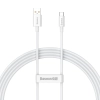 Główne zdjęcie produktu: Kabel Baseus Superior USB-A–USB-C 1,5 m 100 W biały.