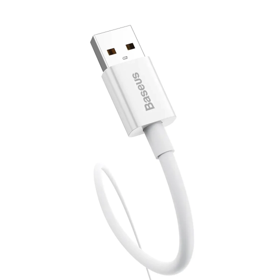 Kabel Baseus Superior Series USB-A–USB-C 100W 1,5 m biały