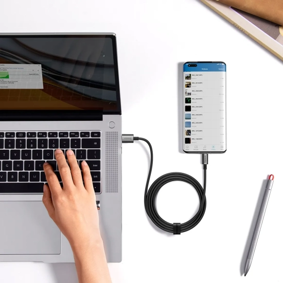 Baseus Kabel Superior USB-C–USB-C 100 W 1 m czarny