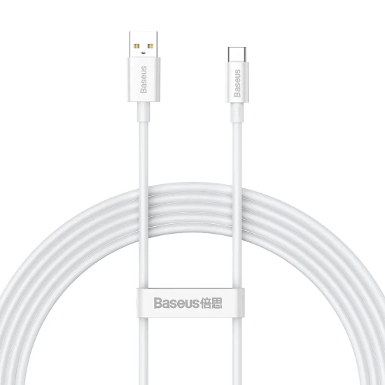 Kabel Baseus Superior Series USB-A–USB-C 100W 2 m biały