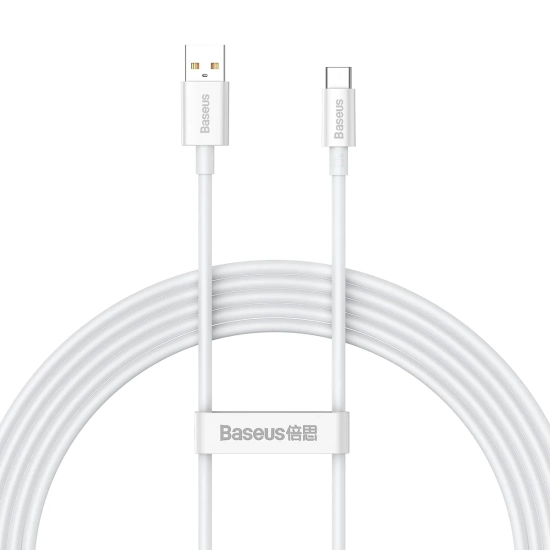 Baseus Superior P10320102214-03 USB-A – USB-C 100W 2,0 m biały – przewód ze złączami USB-A – USB-C w kolorze biały.