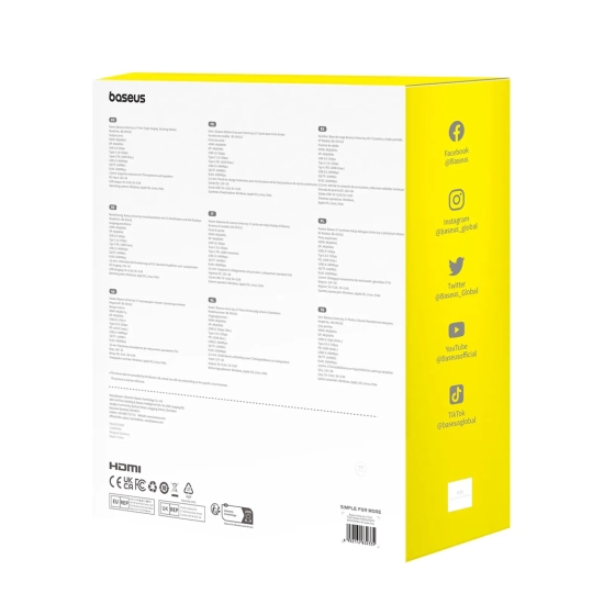Baseus UnionJoy B00532304811-00 stacja dokująca USB-C 17w1