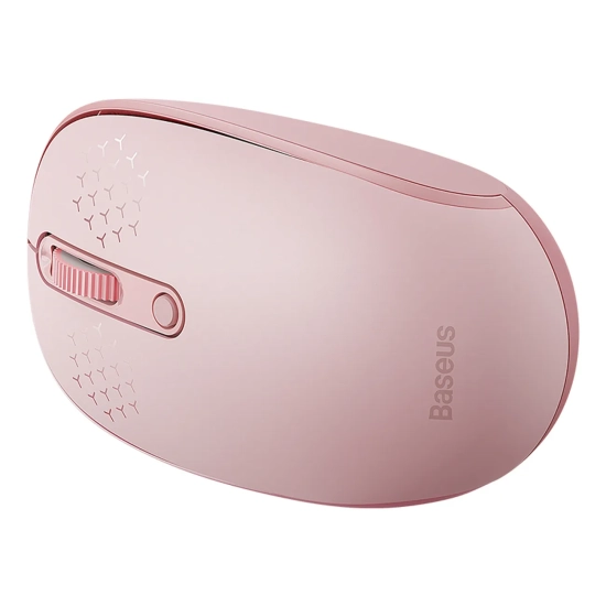 Baseus Mysz bezprzewodowa F01B Tri-Mode różowa 1600 DPI