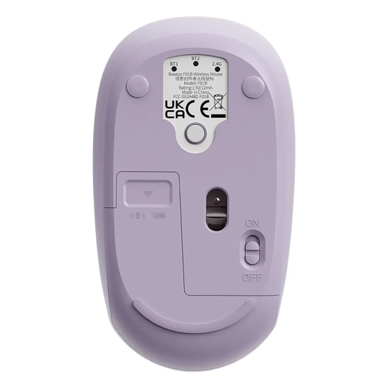 Mysz bezprzewodowa Baseus F01B 2.4 GHz Bluetooth fioletowa