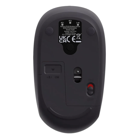 Mysz bezprzewodowa Baseus F01B 2.4 GHz Bluetooth szara