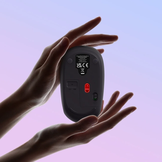 Baseus Mysz bezprzewodowa F01A 2,4 GHz szara 1600 DPI