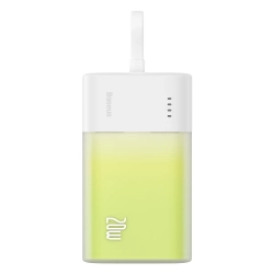 Baseus Popsicle powerbank 5200mAh 20W biały — wariant produktu marki Baseus, kolor biały, pojemność 5200mAh, moc do 20W.