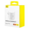 Baseus Pompka turystyczna PocketGo 3,5 kPa USB-C biała
