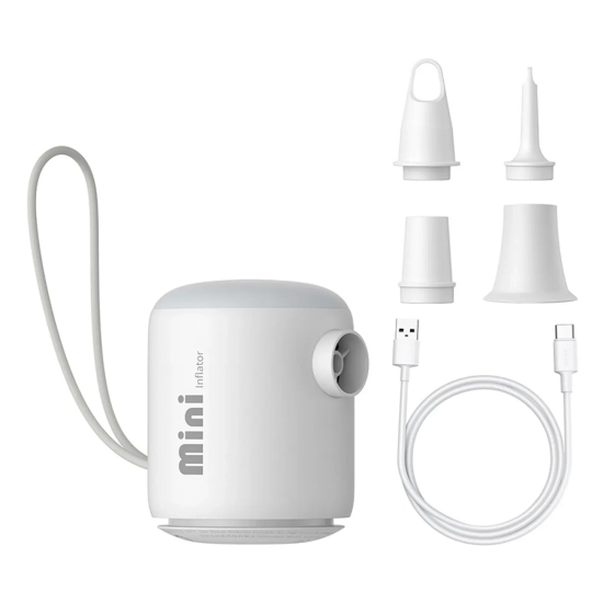 Baseus Pompka turystyczna PocketGo 3,5 kPa USB-C biała
