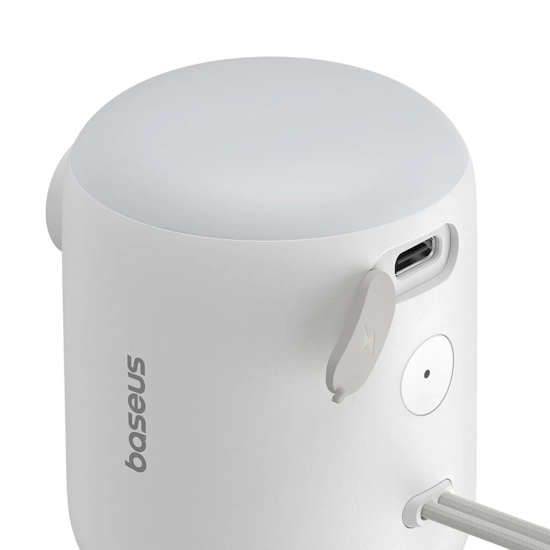 Baseus Pompka turystyczna PocketGo 3,5 kPa USB-C biała