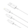 Baseus Superior Series USB-A – USB-C / Lightning / micro USB 3,5A 1 m biały