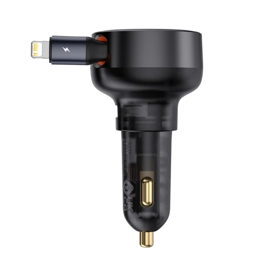 Baseus Ładowarka samochodowa Enjoyment Pro 55 W Lightning czarna