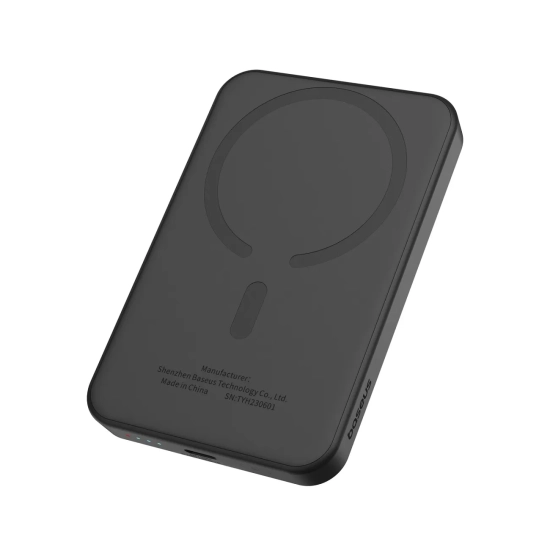 Baseus Magnetic Mini powerbank 5000 mAh 20 W magnetyczny czarny