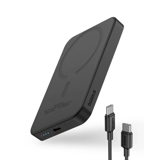 Baseus Magnetic Mini powerbank 5000 mAh 20 W magnetyczny czarny