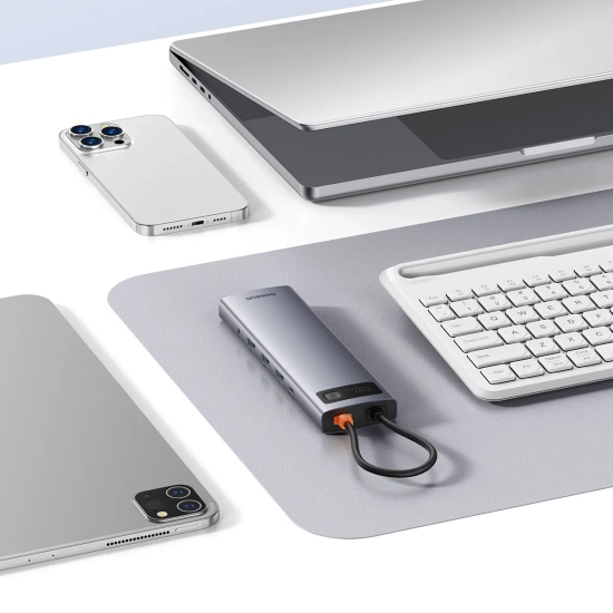 Baseus Hub USB-C Metal Gleam 11w1 HDMI VGA RJ45