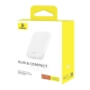 Powerbank 6000mAh Magnetic Mini Air 20W z kablem USB-C - biały