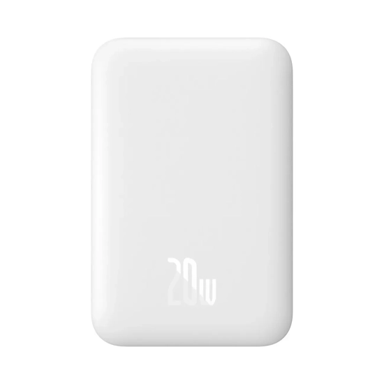 Powerbank 6000mAh Magnetic Mini Air 20W z kablem USB-C - biały