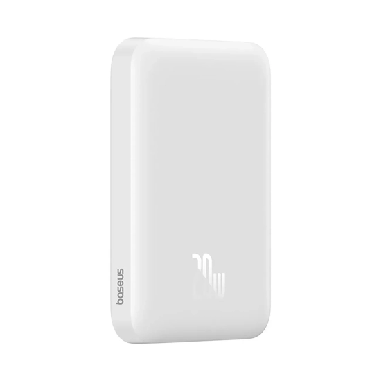 Powerbank 6000mAh Magnetic Mini Air 20W z kablem USB-C - biały