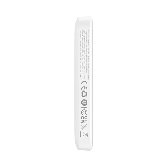 Powerbank 6000mAh Magnetic Mini Air 20W z kablem USB-C - biały