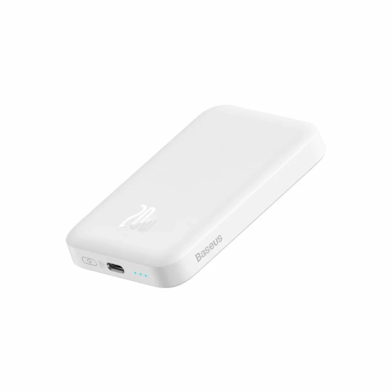 Baseus Magnetic Mini Air powerbank 6000mAh 20W magnetyczny biały — wariant produktu marki Baseus, kolor biały, pojemność