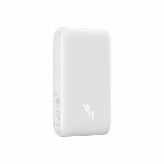 Baseus Magnetic Mini Air powerbank 6000 mAh 20 W magnetyczny biały