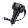 Baseus Enjoyment Pro ładowarka samochodowa 60W zwijany kabel czarna — wariant produktu marki Baseus, kolor czarny, moc d