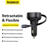 Baseus Enjoyment Pro ładowarka samochodowa 60 W zwijany kabel czarna